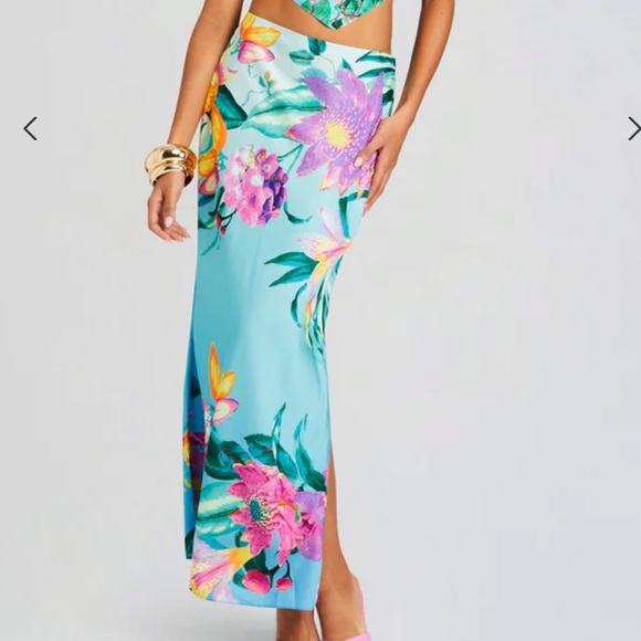 Rocco sand crystal embellished OCEAN SKIRT size m - Picture 3 of 11